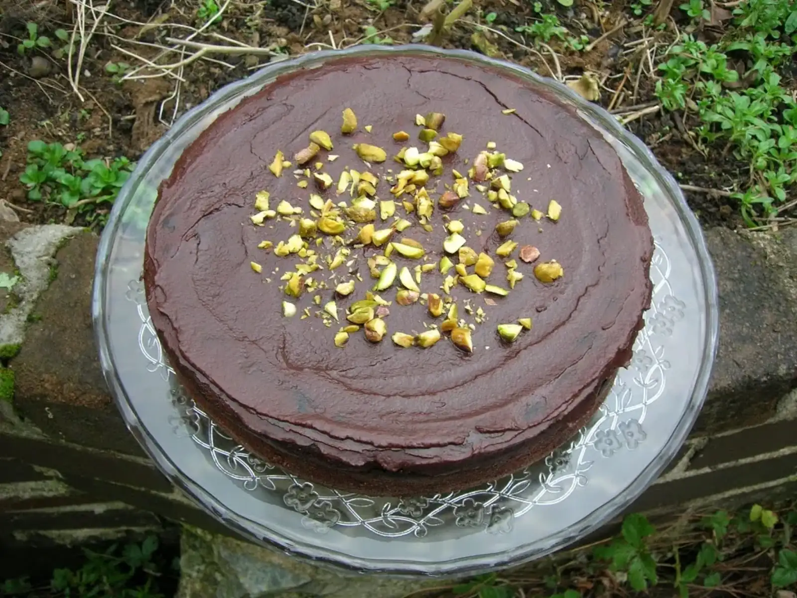 Κέικ σοκολάτας με φιστίκι