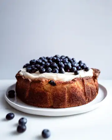 Κέικ με cranberries και blueberries