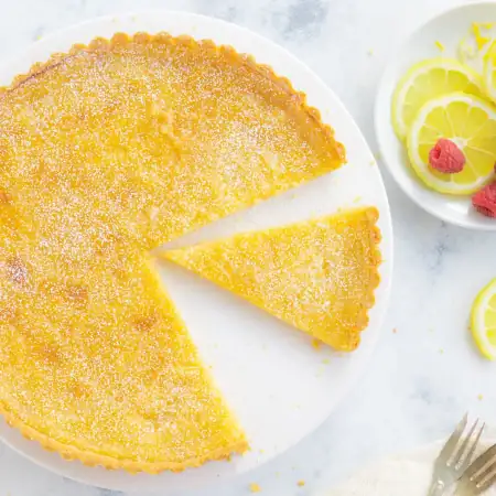 Tarte au citron - Τάρτα με κρέμα λεμόνι